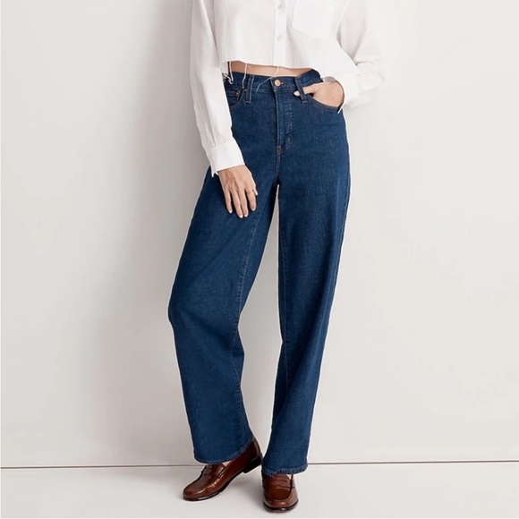 Madewell The Perfect Vintage Wide Leg Jean In Fairdale Wash Size 29 - Picture 1 of 8